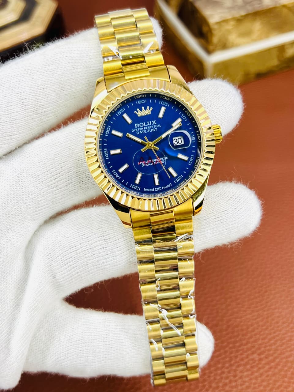 Rolex Flutted Dial | Semi automatic | Blue